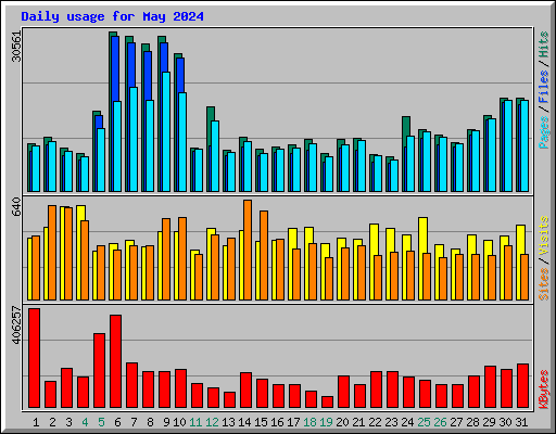 Daily usage for May 2024